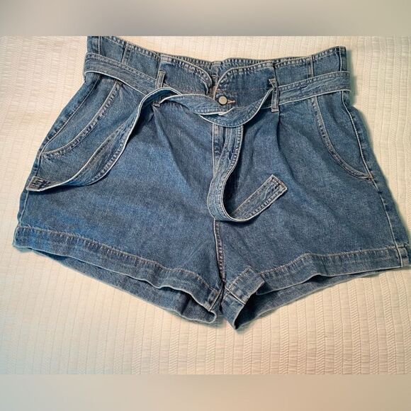 NWT DL1961 Camille paper bag vintage style denim short all cotton size 33 - Picture 1 of 9